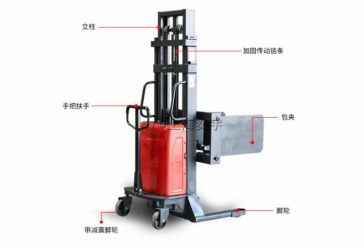 半電動(dòng)軟包夾叉車